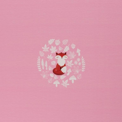 Jersey "My little Foxy" Panel | rosa, blau, mint